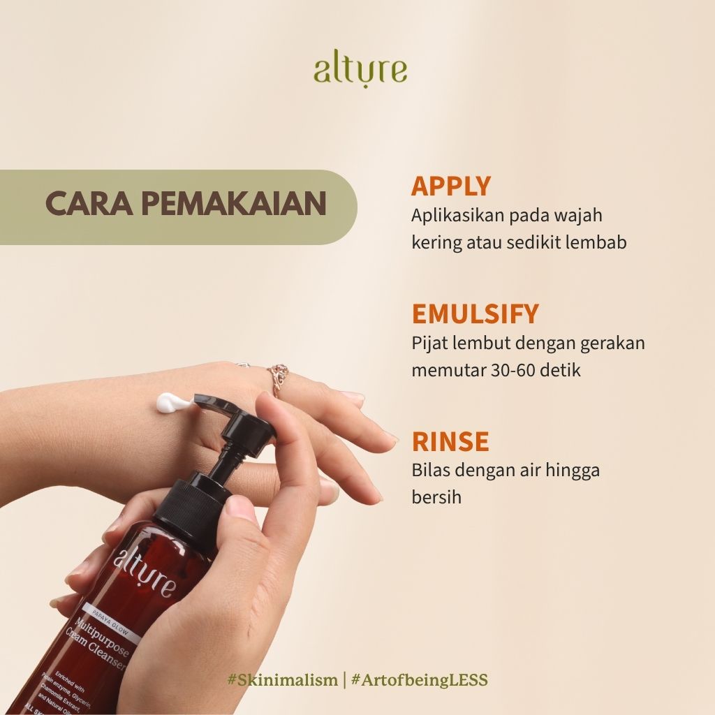 Alture Papayaglow Multipurpose Cream Cleanser - Image 3