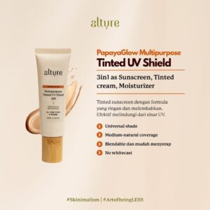 Alture Papaya Glow Multipurpose Tinted UV Shield SPF