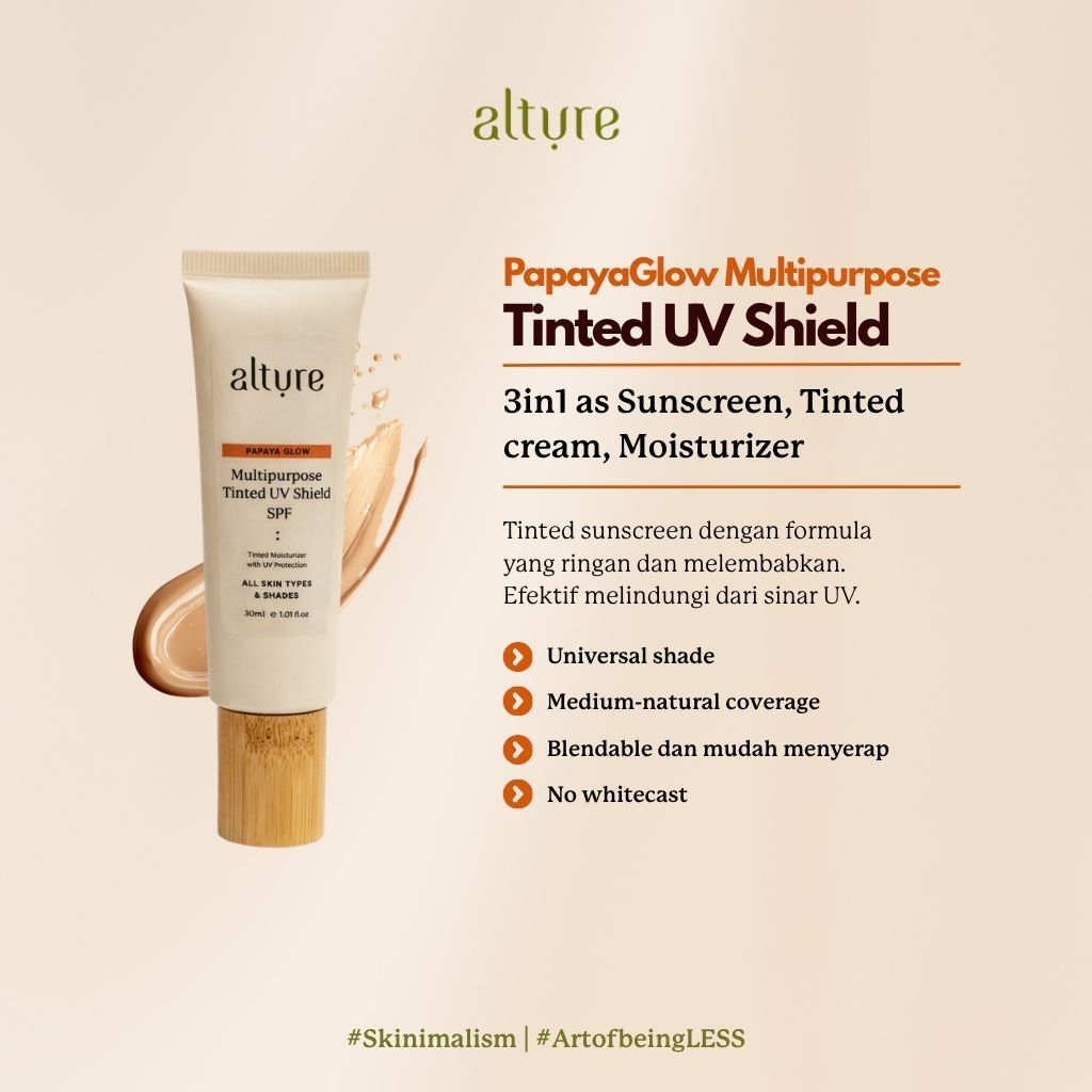 Alture Papaya Glow Multipurpose Tinted UV Shield SPF