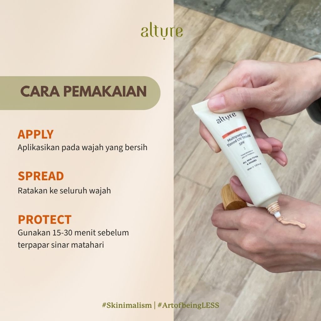 Alture Papaya Glow Multipurpose Tinted UV Shield SPF - Image 3