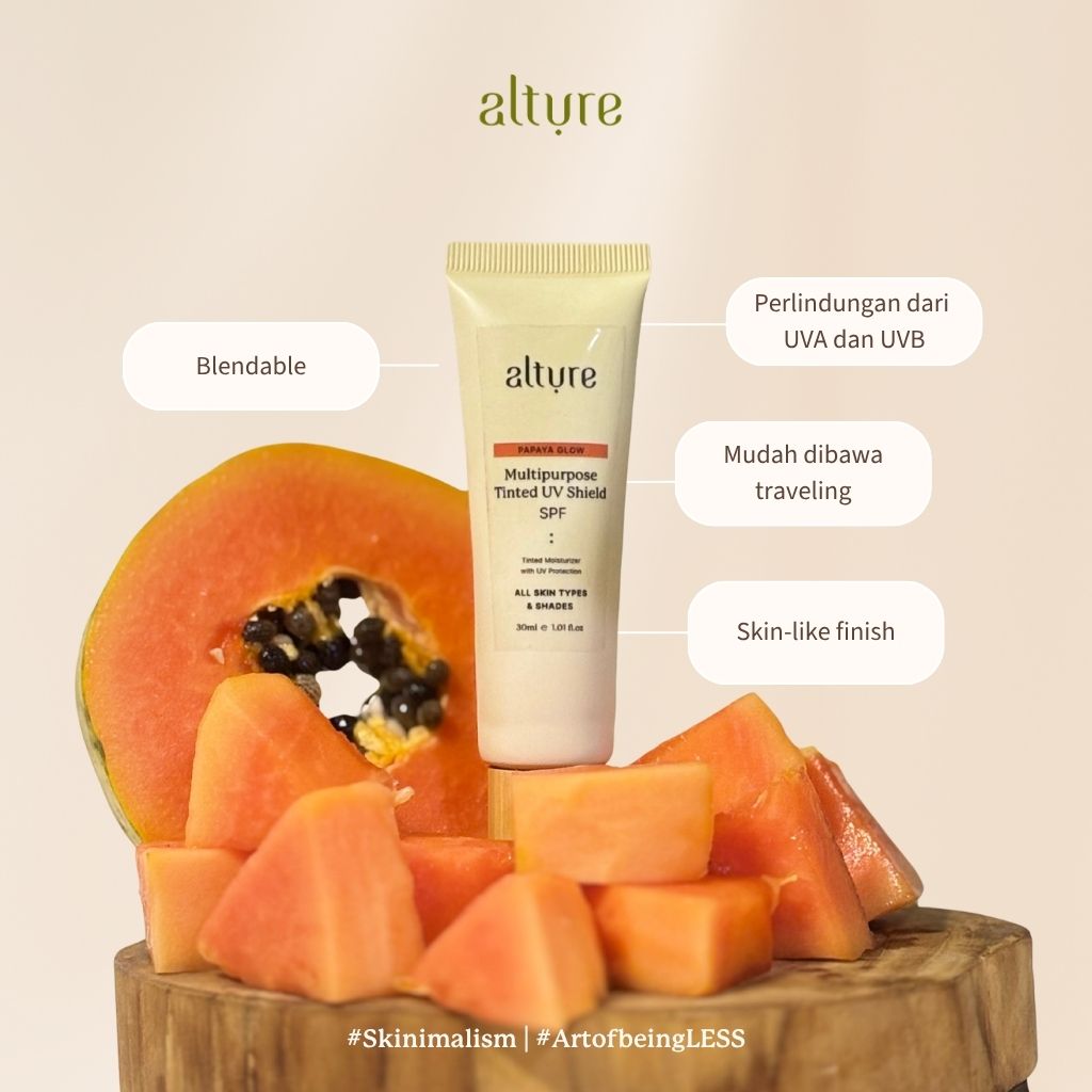 Alture Papaya Glow Multipurpose Tinted UV Shield SPF - Image 4